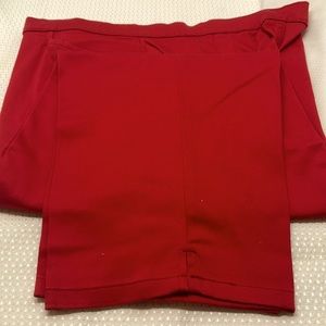 Desert Blues Red Cotton/Spandex Capris Size 14 (16)